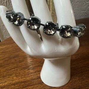 SABIKA Elegant Silver Crystal Bracelet
